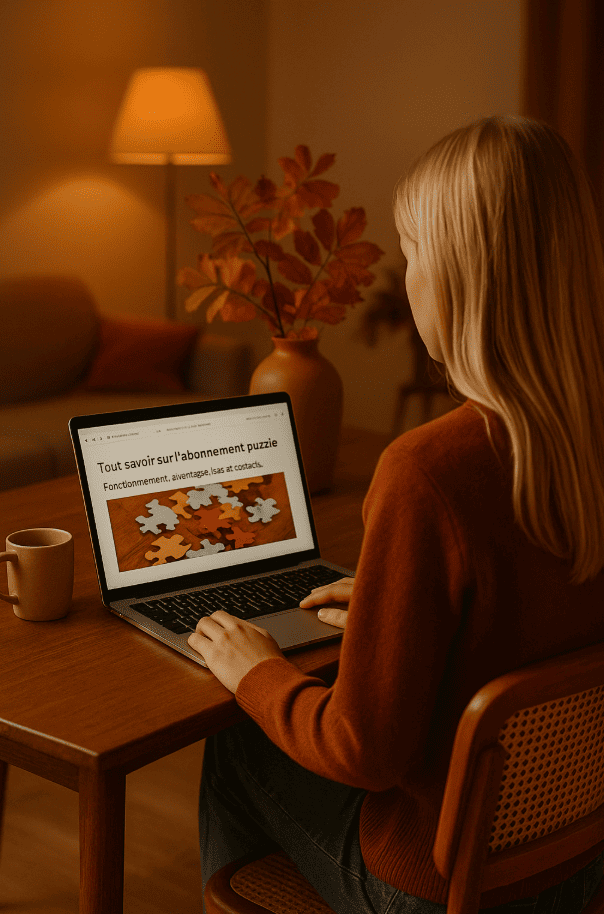 Puzzle adulte reçu dans une box mensuelle Mon Petit Puzzle