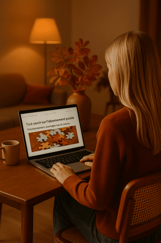 Puzzle adulte reçu dans une box mensuelle Mon Petit Puzzle