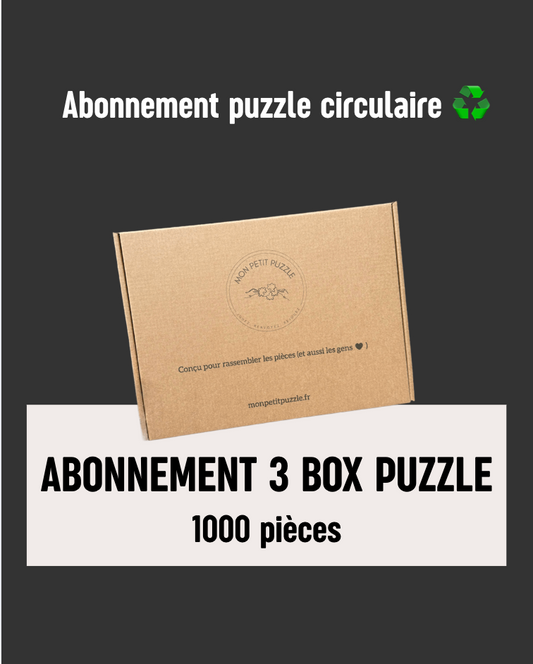 Initiation au plaisir du puzzle 1000 pcs - 3 BOX