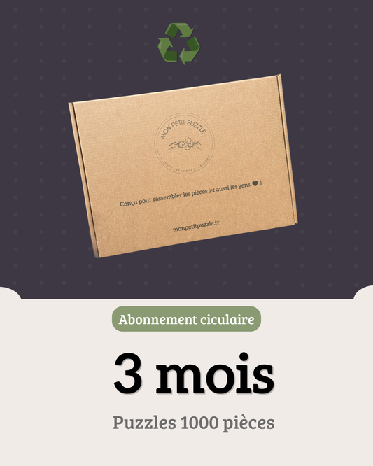Initiation au plaisir du puzzle 1000 pcs - 3 Mois